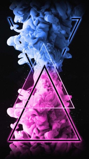 Neon Smoke iPhone Wallpaper