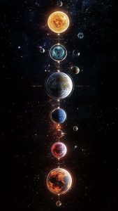 Solar System Planets iPhone Wallpaper