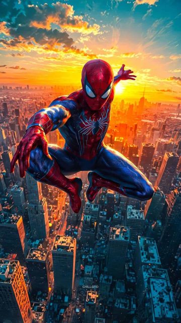 Spiderman Above All iPhone Wallpaper