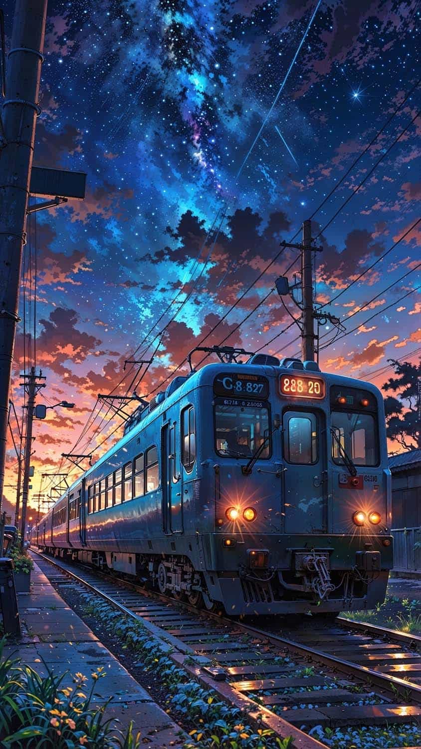 Aesthetic Train iPhone Wallpaper