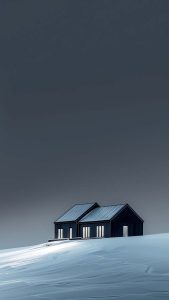 Arctic House iPhone Wallpaper