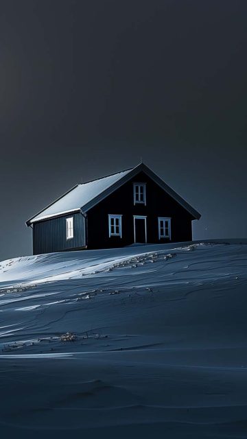 Arctic House iPhone Wallpaper