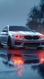 BMW M4 White iPhone Wallpaper