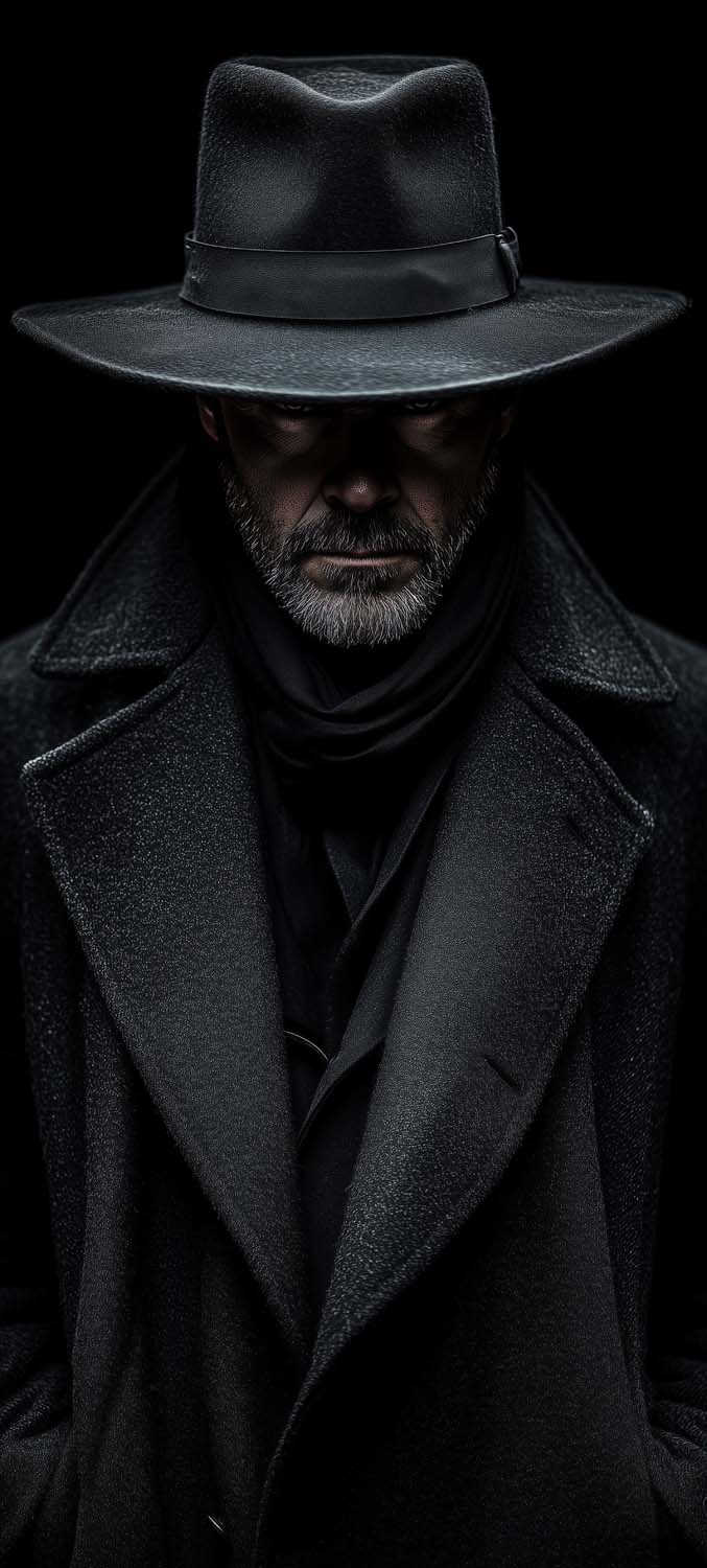 Black Hat Men iPhone Wallpaper