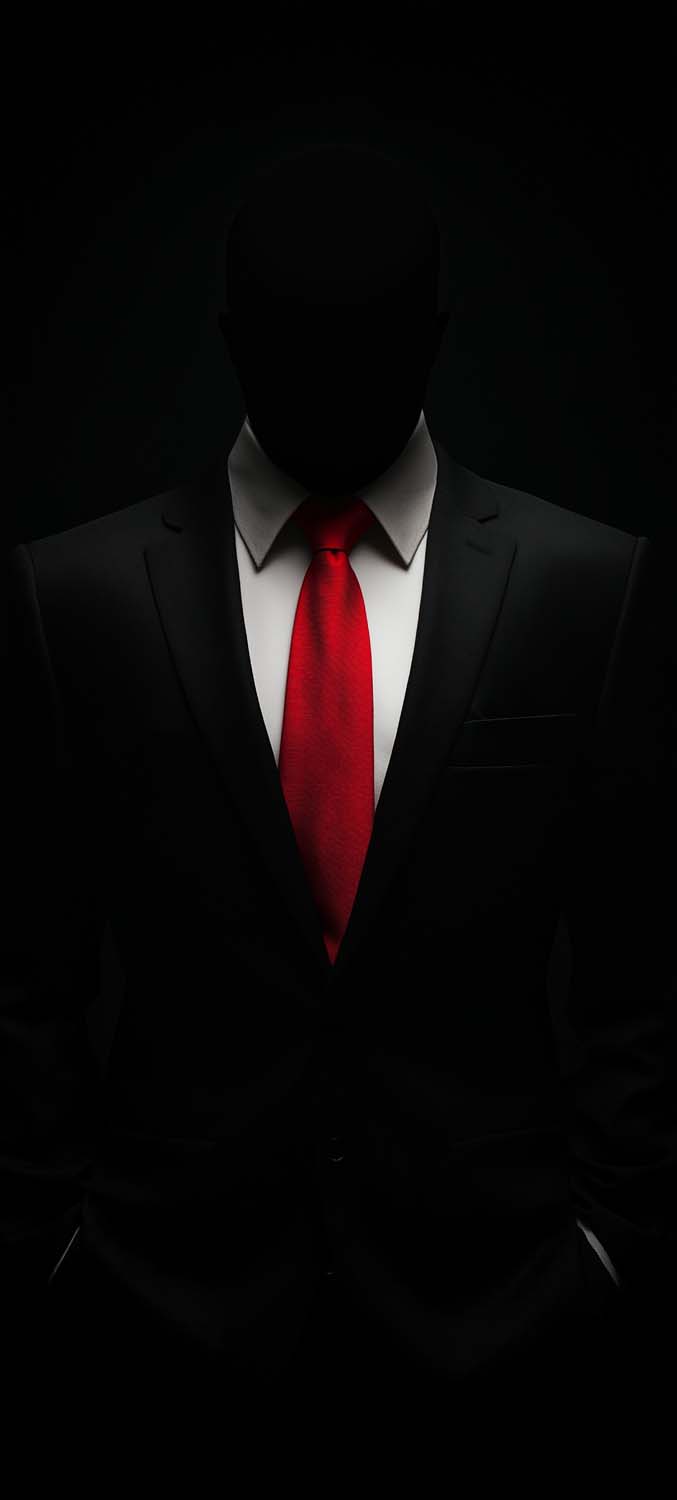 Black Suit Hacker iPhone Wallpaper