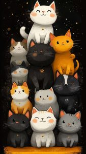 Cute Cats iPhone Wallpaper