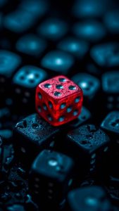 Red Dice iPhone Wallpaper