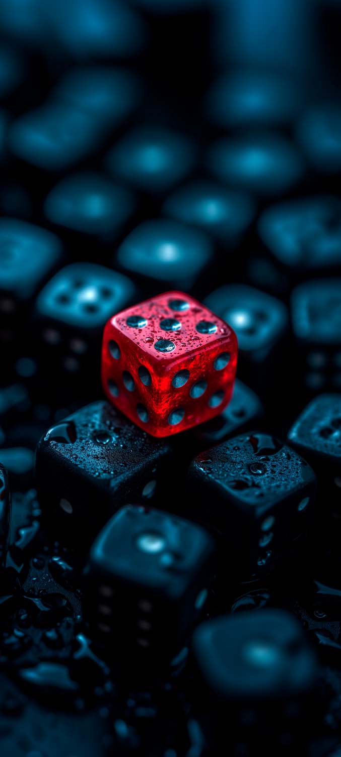 Red Dice iPhone Wallpaper