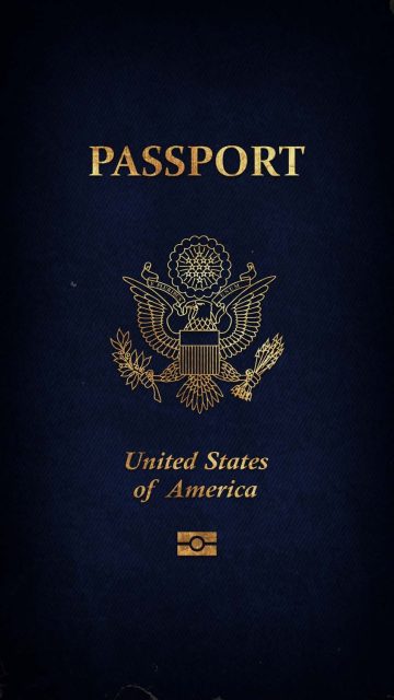 American Passport iPhone Wallpaper