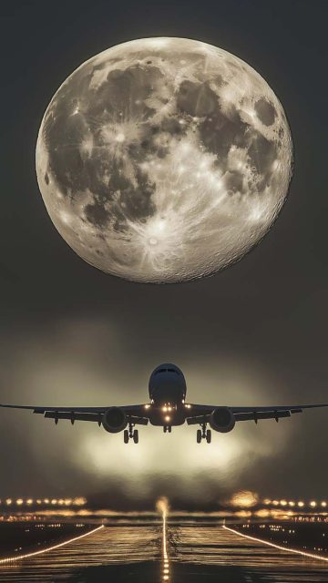 Flight Landing iPhone Wallpaper