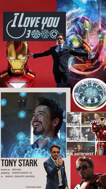 Iron Man Love you 3000 iPhone Wallpaper