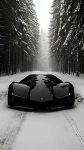 Lamborghini All Black Concept iPhone Wallpaper
