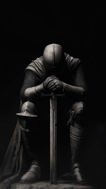 Warrior Knight iPhone Wallpaper
