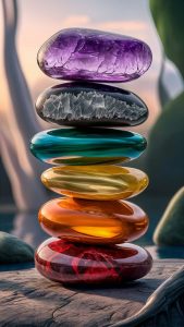 Crystal Stones iPhone Wallpaper