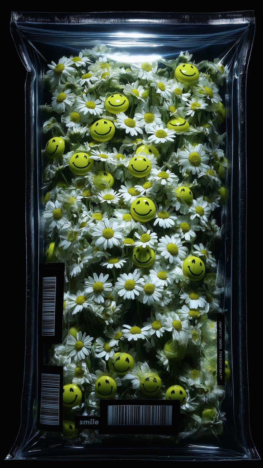 Smiley Flowers iPhone Wallpaper