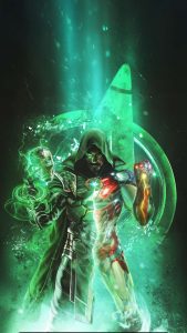 iron man vs doctor doom titans clash iPhone Wallpaper