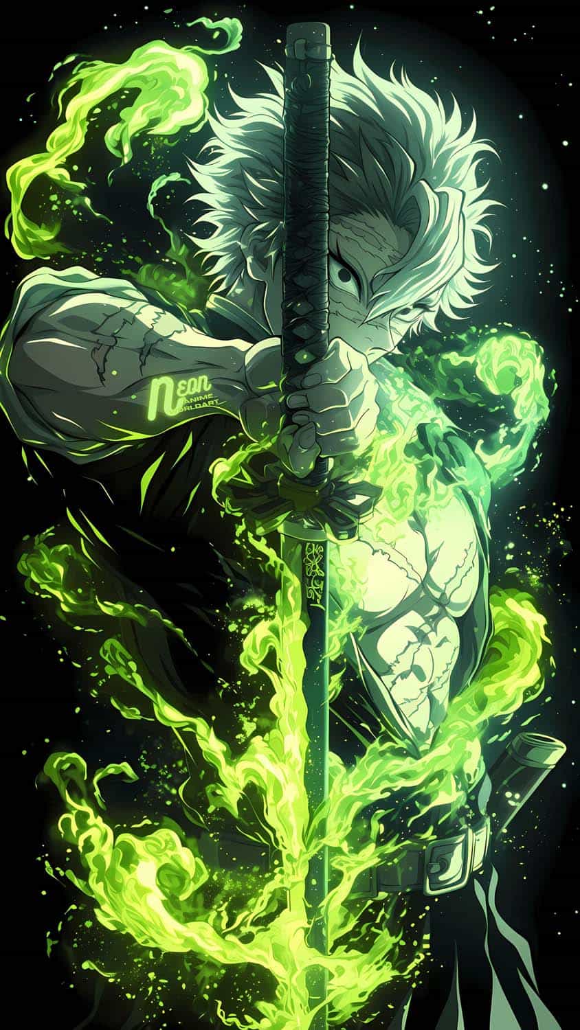 Demon Slayer Art iPhone Wallpaper