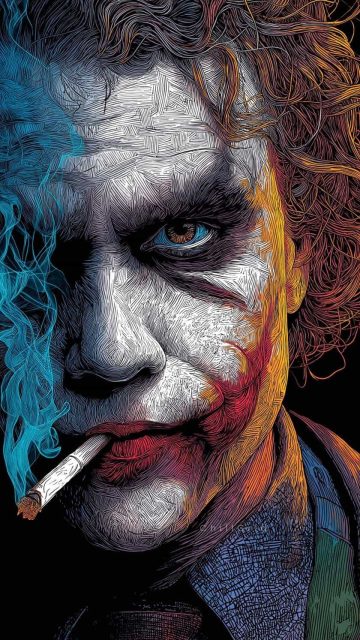 Joker Art iPhone Wallpaper