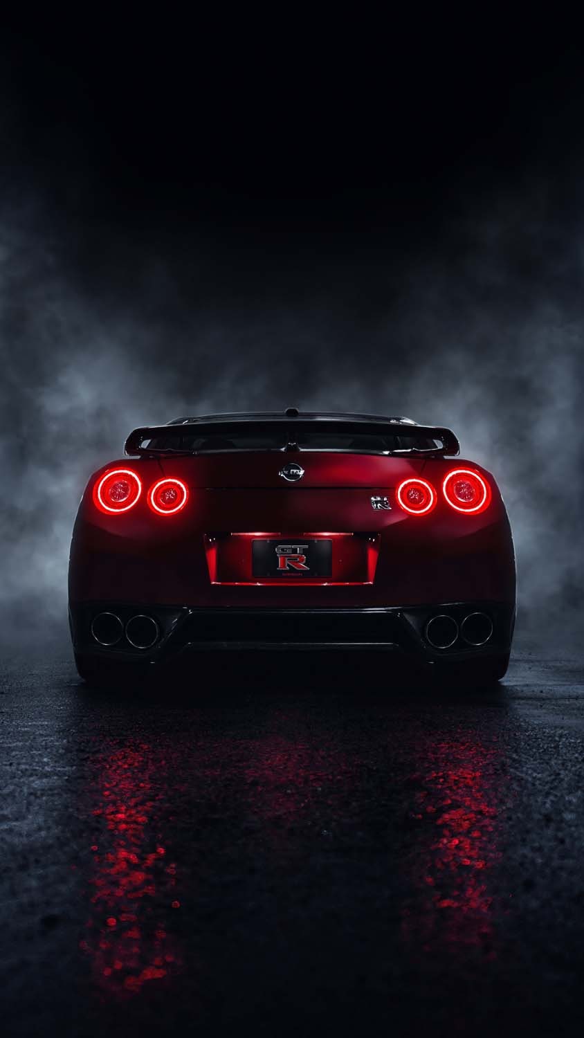 Nissan GTR Lights iPhone Wallpaper