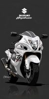 Suzuki Hayebusa iPhone Wallpaper