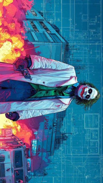The Joker Art iPhone Wallpaper