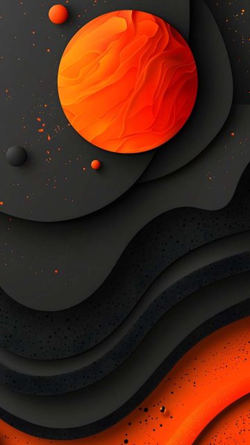 3D Abstract Sphere iPhone Wallpaper