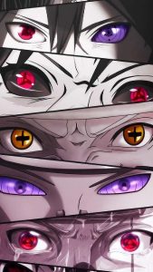 Anime Eyes iPhone Wallpaper
