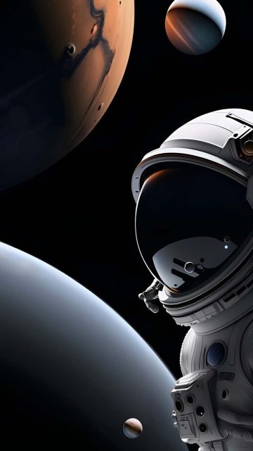 Astronaut Space iPhone Wallpaper
