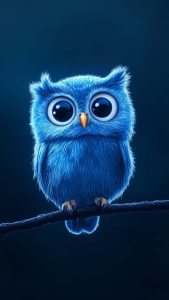 Baby Owl iPhone Wallpaper