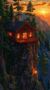 Cliff House Aesthetic iPhone Wallpaper