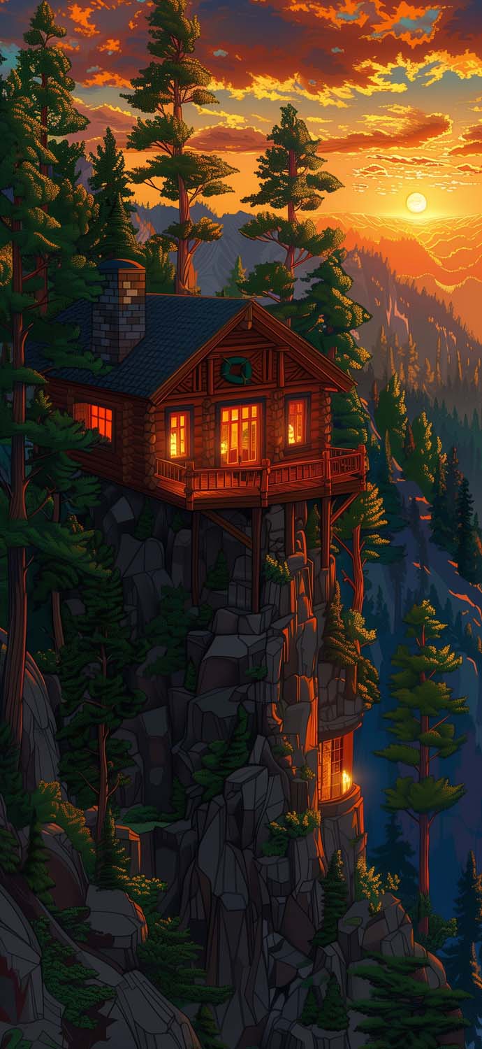 Cliff House Aesthetic iPhone Wallpaper