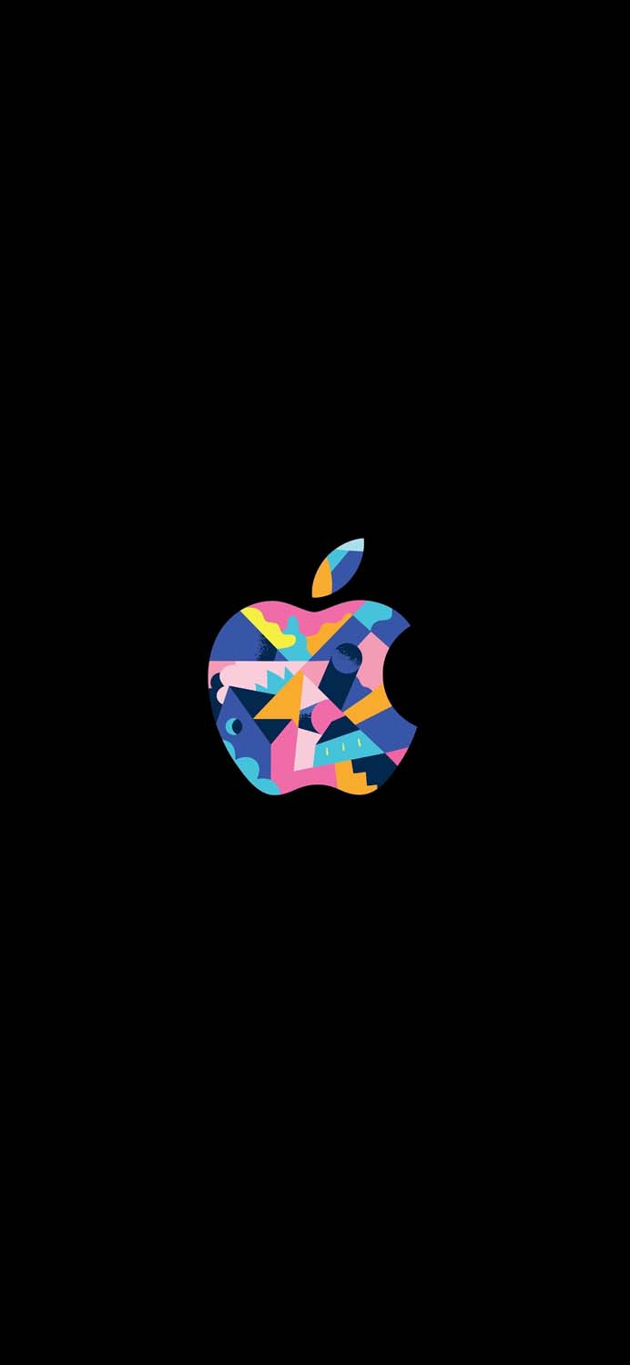Colorgul Apple Logo iPhone Wallpaper