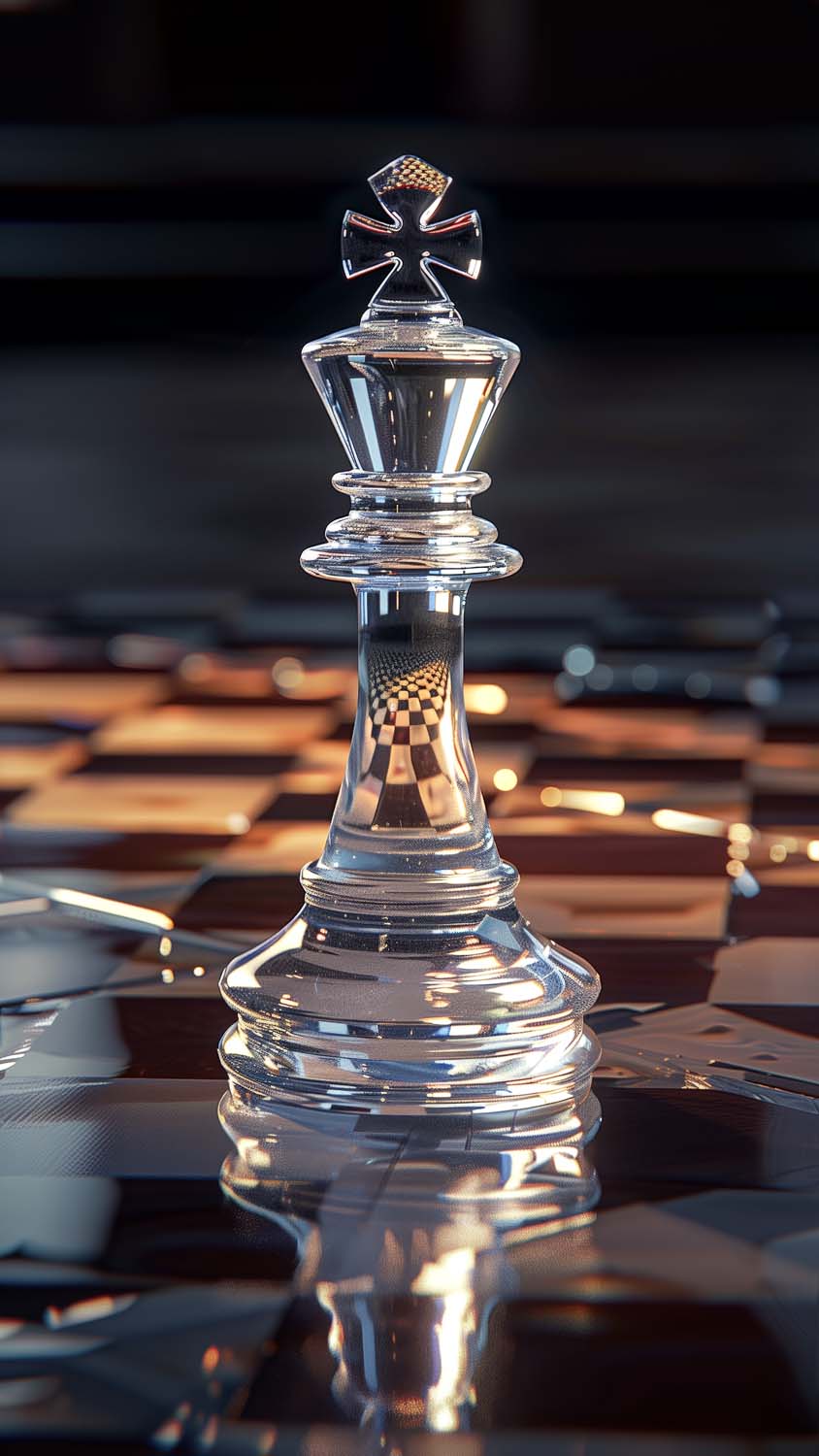 Crystal Chess iPhone Wallpaper