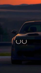 Dodge Challenger Black iPhone Wallpaper