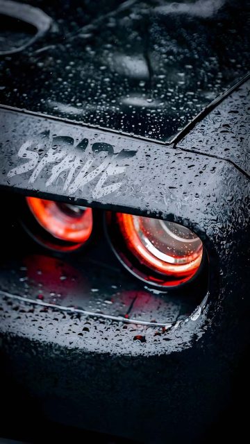 Dodge Challenger Lights iPhone Wallpaper