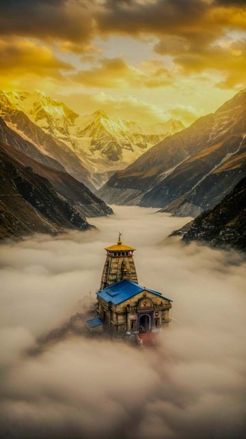 Kedarnath Temple iPhone Wallpaper
