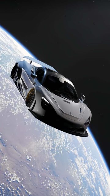 Mclaren P1 in Space iPhone Wallpaper