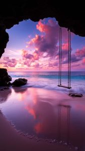 Ocean Beach Nature iPhone Wallpaper