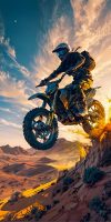 Off Road Biker iPhone Wallpaper