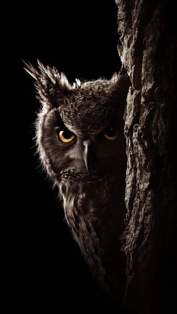 Owl Eyes iPhone Wallpaper
