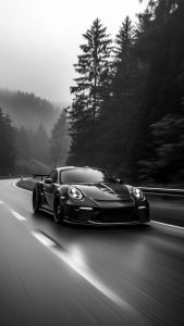 Porsche 911 Black iPhone Wallpaper