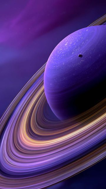 Saturn Rings iPhone Wallpaper