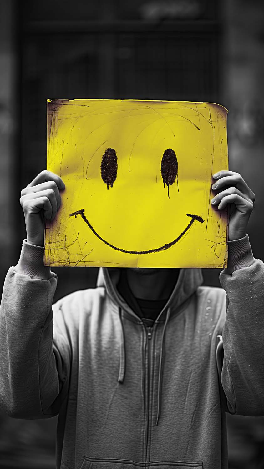 Smiling Face iPhone Wallpaper