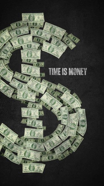 Time is Money iPhone Wallpaper