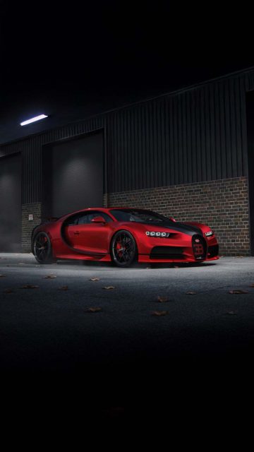 red bugatti chiron iPhone Wallpaper