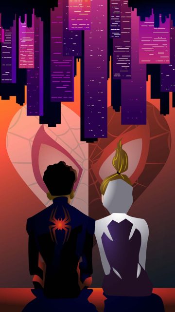 spider love in motion iPhone Wallpaper