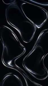 Dark Liquid Glass iPhone 17 Pro Wallpaper