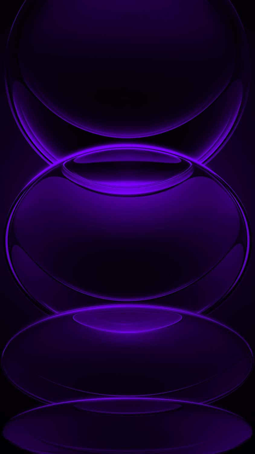 Liquid Glass Sphere Dark Blue iPhone 17 Pro Wallpaper