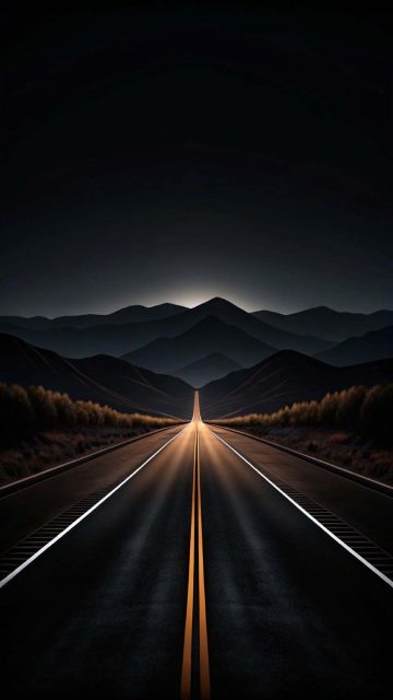 Long Road iPhone Wallpaper