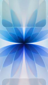 Liquid Glass Blue iPhone 17 Wallpaper